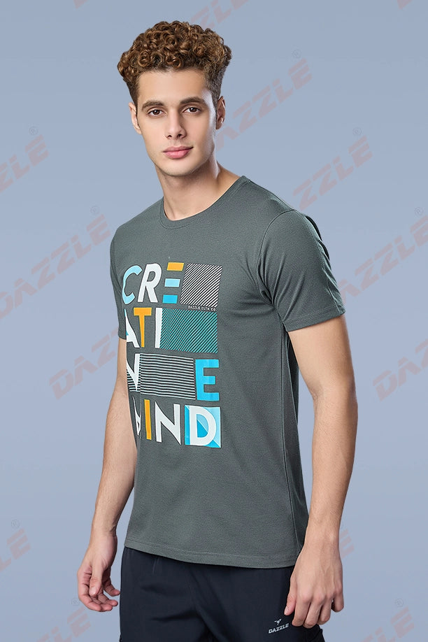 VIBE T-SHIRT - DARK GREY – Dazzle Sportswear