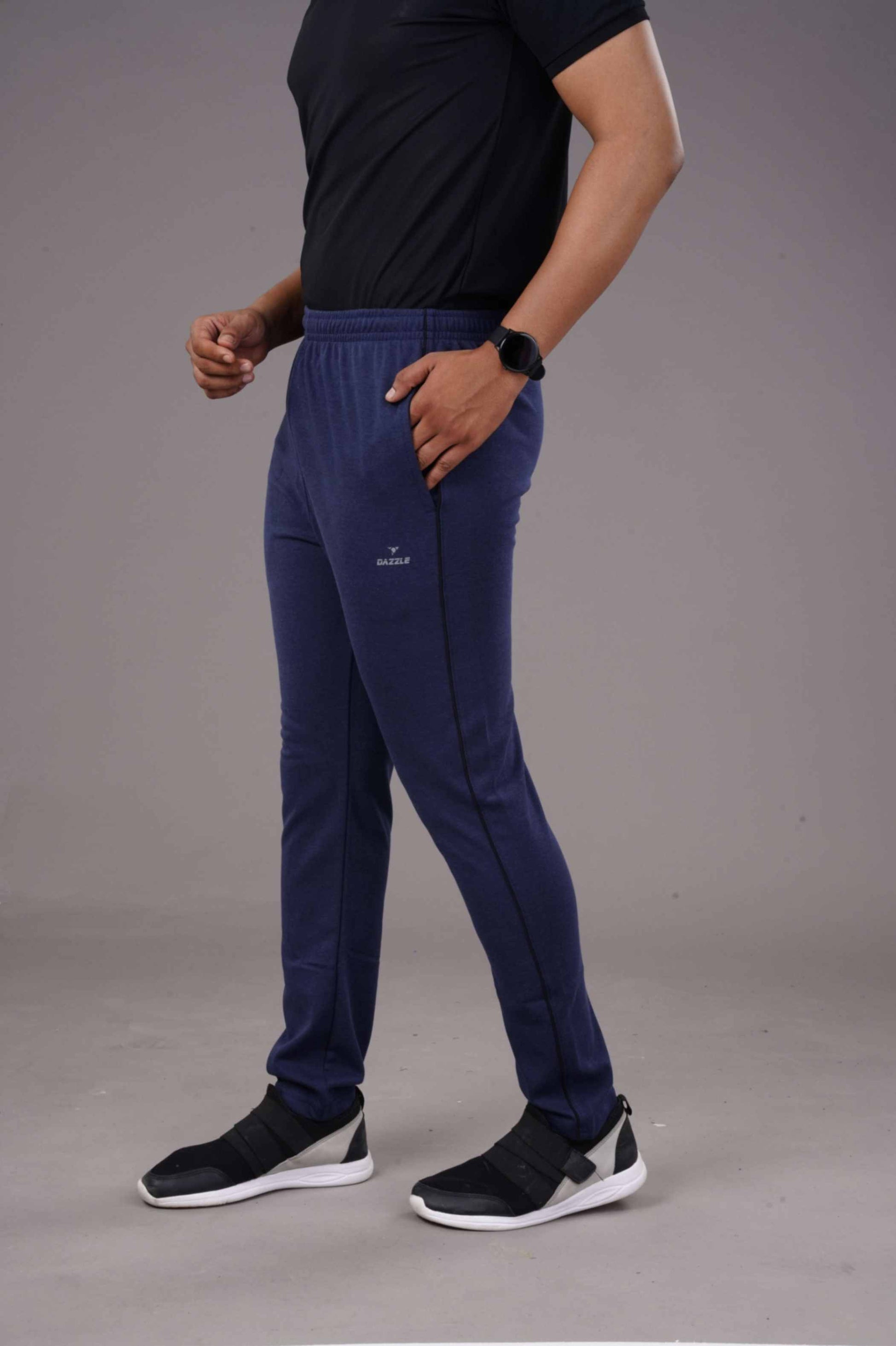 TRACK LOWER PC -SPCL-PLAIN - DENIM BLUE