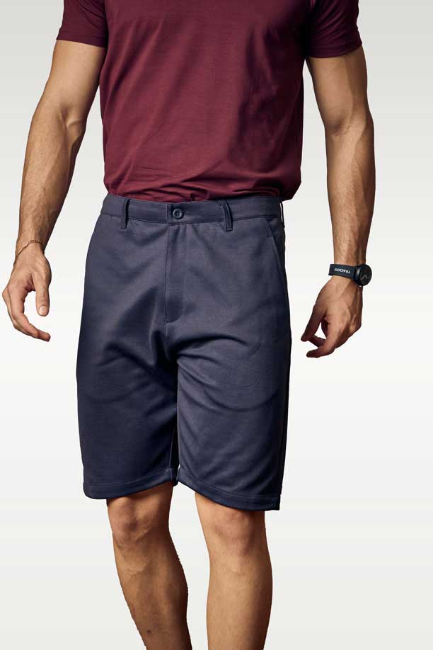 Shop Mill Black Cotton Long Shorts for Men's Daily Wear – Dazzle