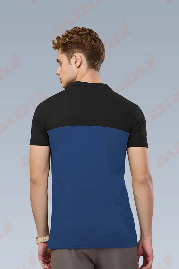 SPRING T SHIRT - BLACK BLUE