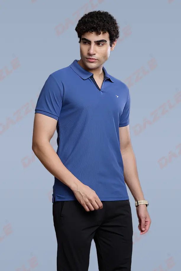 CRAZY MATTY SLIM FIT T-SHIRT - BLUE GREY