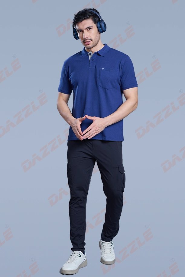 MATTY COMFORT T-SHIRT- INDIGO BLUE