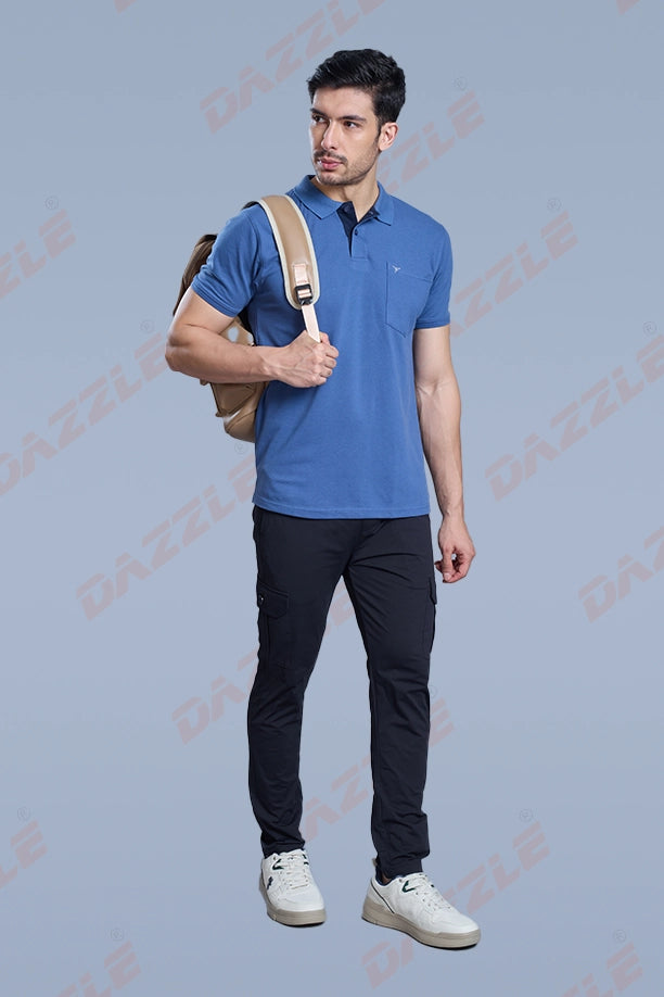 MATTY COMFORT T-SHIRT- BLUE GREY