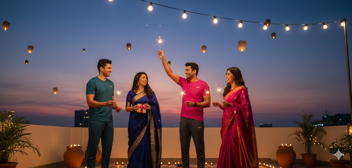 Celebrate the Glow of Diwali in Comfort with Dazzle Sports Wear