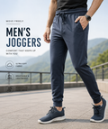 Men joggers pants with slim fit design, breathable fabric, and all-day comfort for casual wear and workouts
