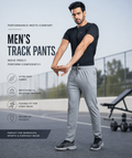 Men track pants with slim fit design, breathable fabric, and comfortable stretch for gym, running, and daily wear