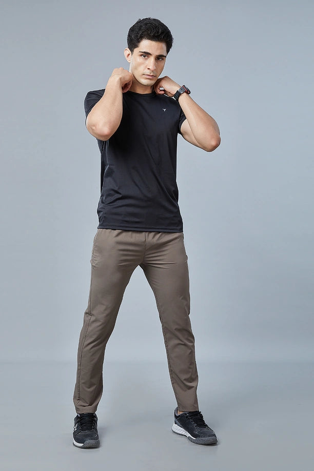 Men's Regular Fit Track Pants Pockets with RACE
