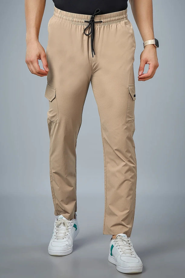 Men Regular Fit Cargo Pants with PILOT