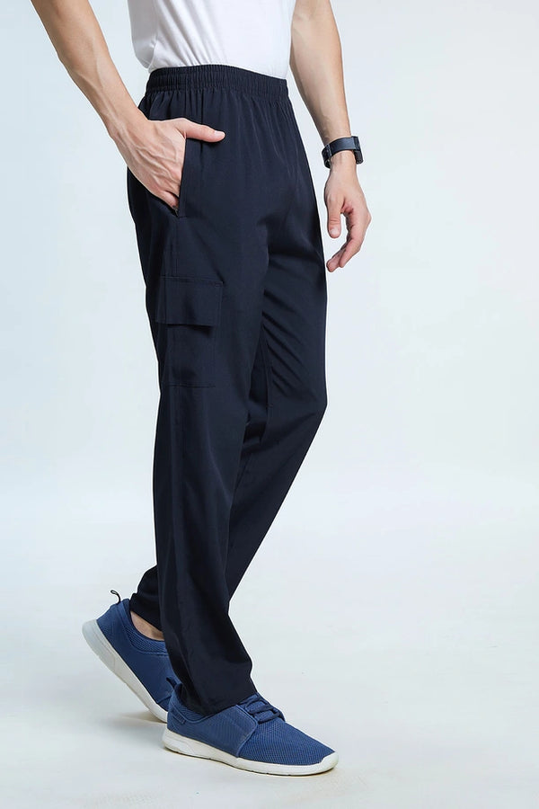 Men Regular Fit Active Cargo Pants with Floaty