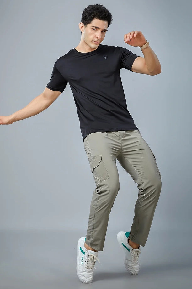 Men Regular Fit Cargo Pants with PILOT