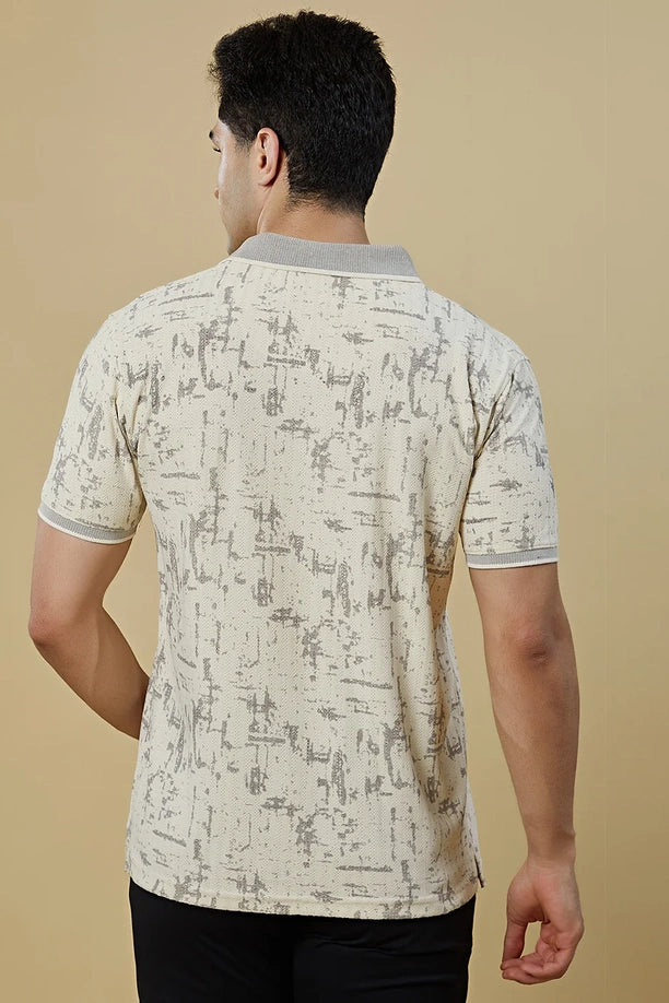 Men Regular Fit Polo T-Shirt with Supreme