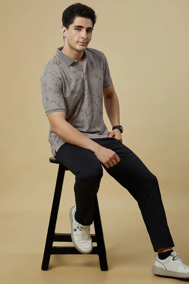 Men Regular Fit Polo T-Shirt with Supreme
