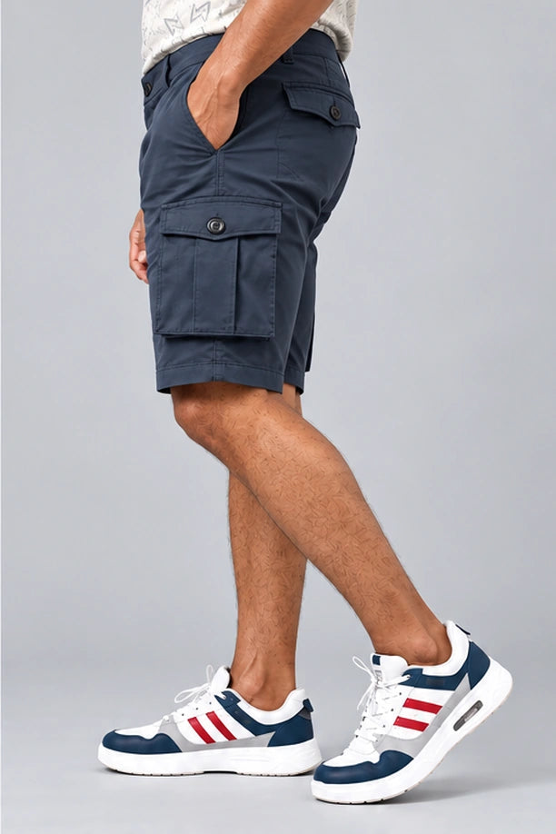 Men Regular Fit Cargo Shorts