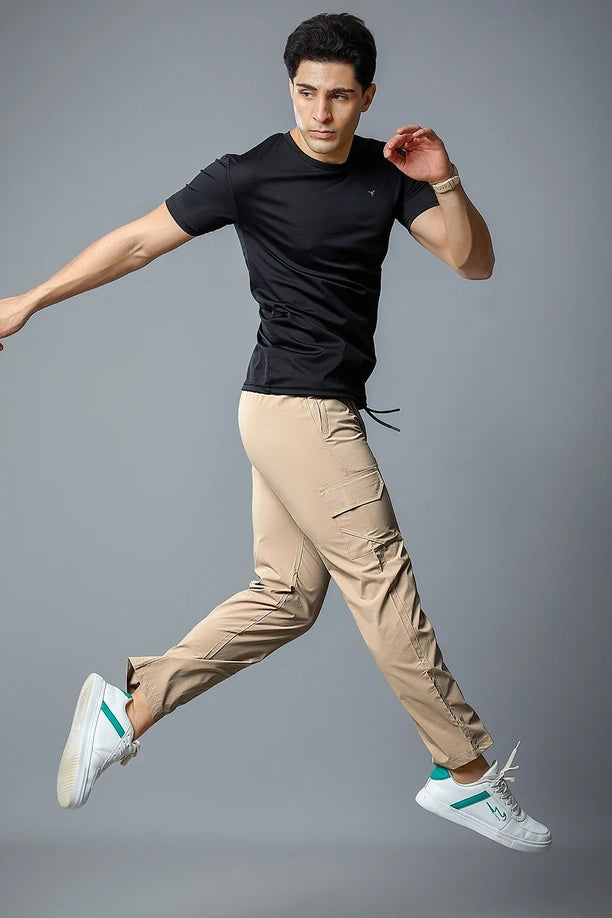 Men Regular Fit Cargo Pants with PILOT