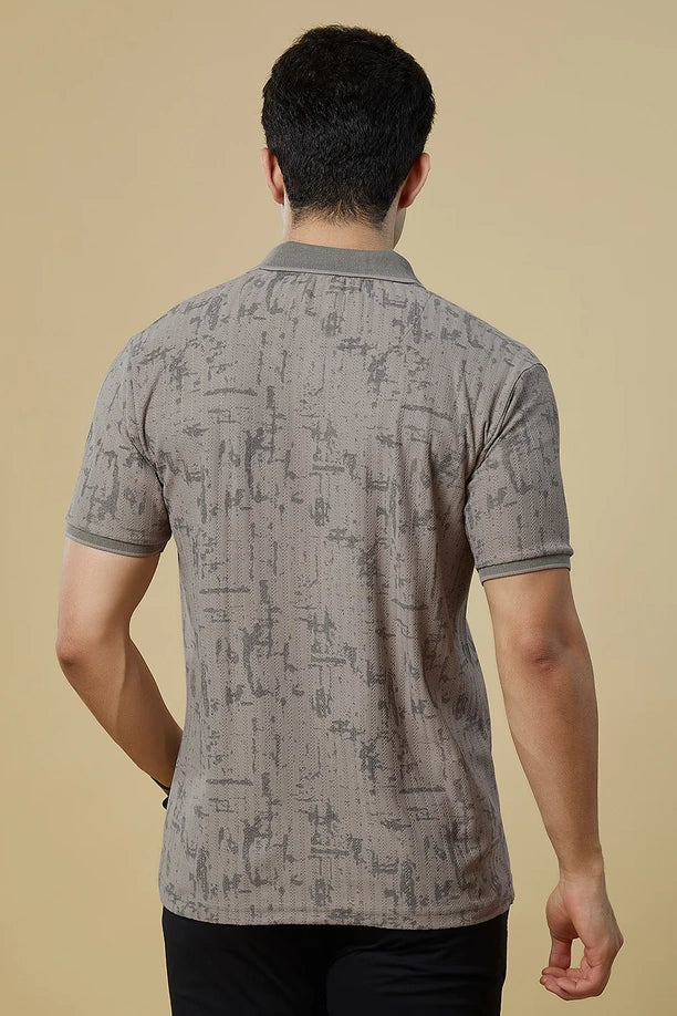 Men Regular Fit Polo T-Shirt with Supreme