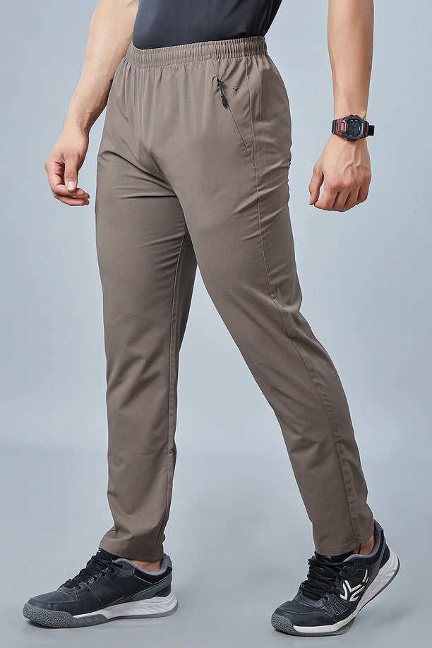 Men's Regular Fit Track Pants Pockets with RACE