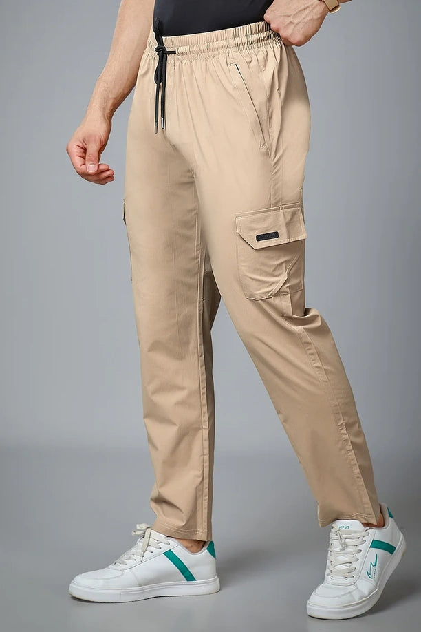 Men Regular Fit Cargo Pants with PILOT