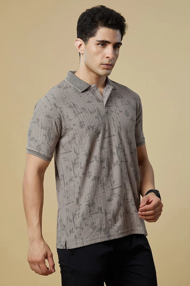 Men Regular Fit Polo T-Shirt with Supreme