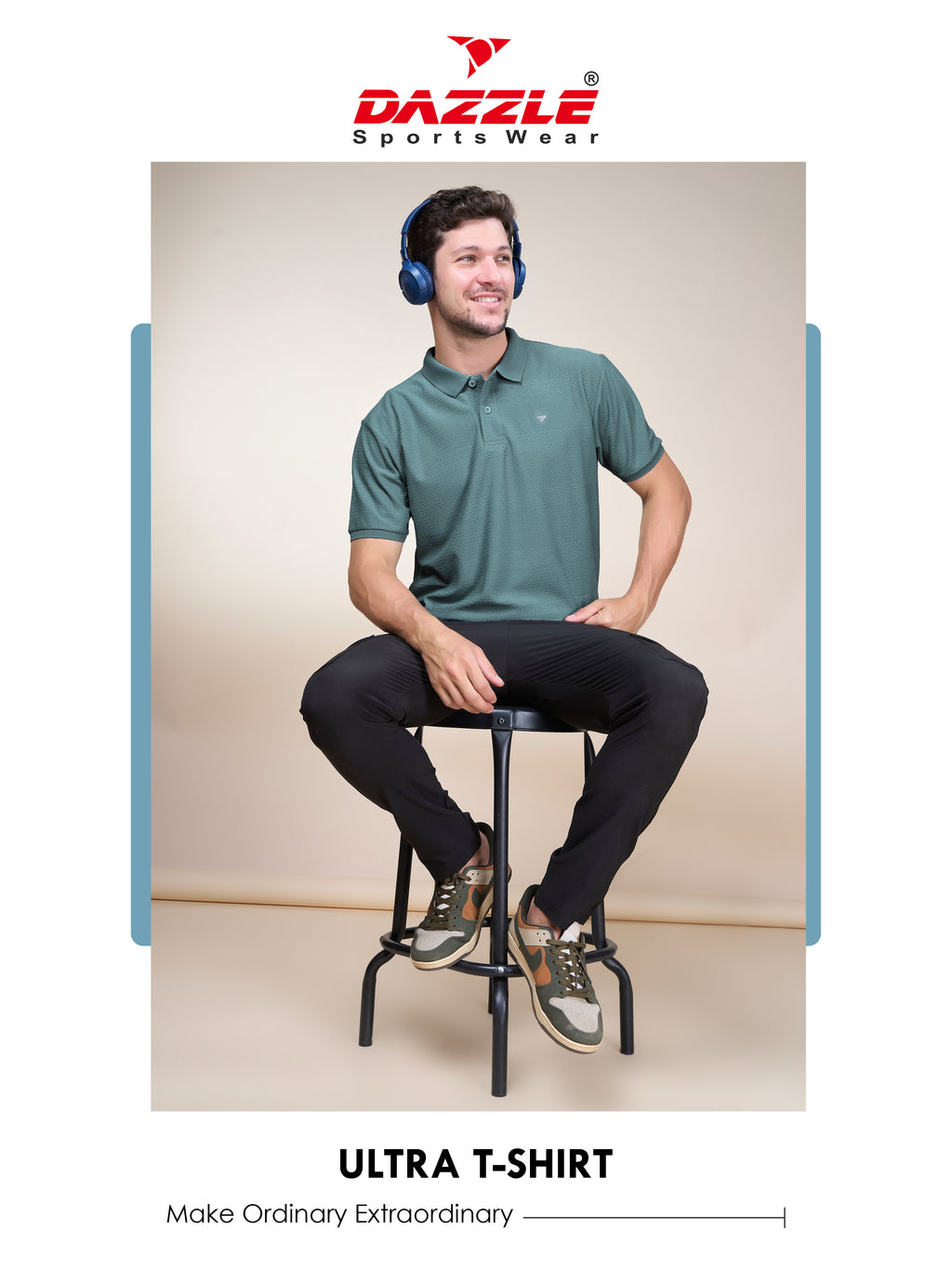 RUSH TSHIRT | STEEL GREEN
