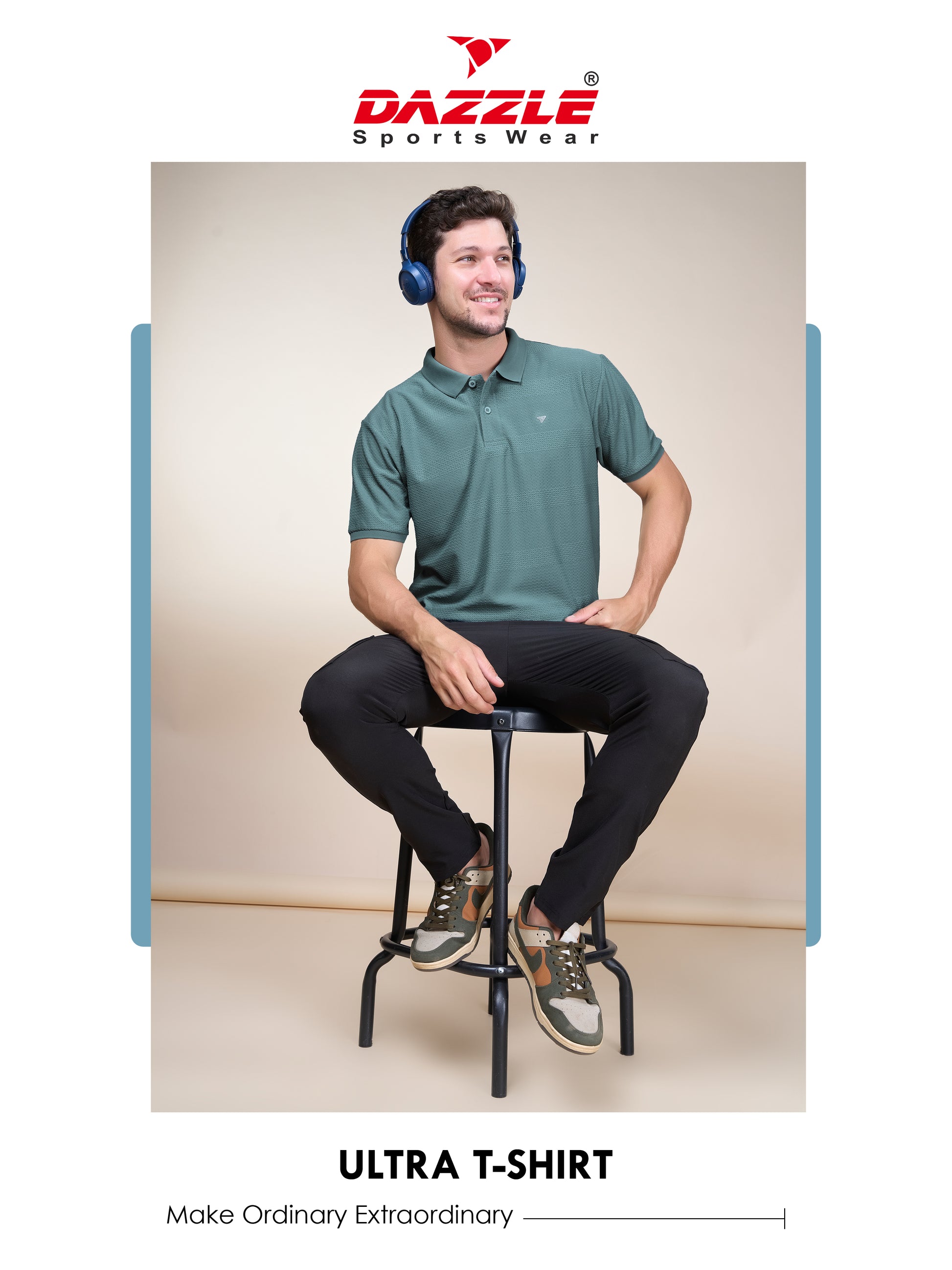 RUSH TSHIRT | STEEL GREEN