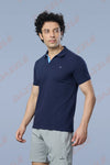 MATTY SLIM FIT T- SHIRT - NAVY BLUE