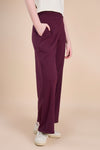 Women Textured Wide Leg Pants with COTEX