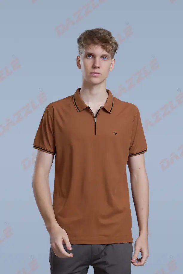 SLEEK T SHIRT- CLAY BROWN