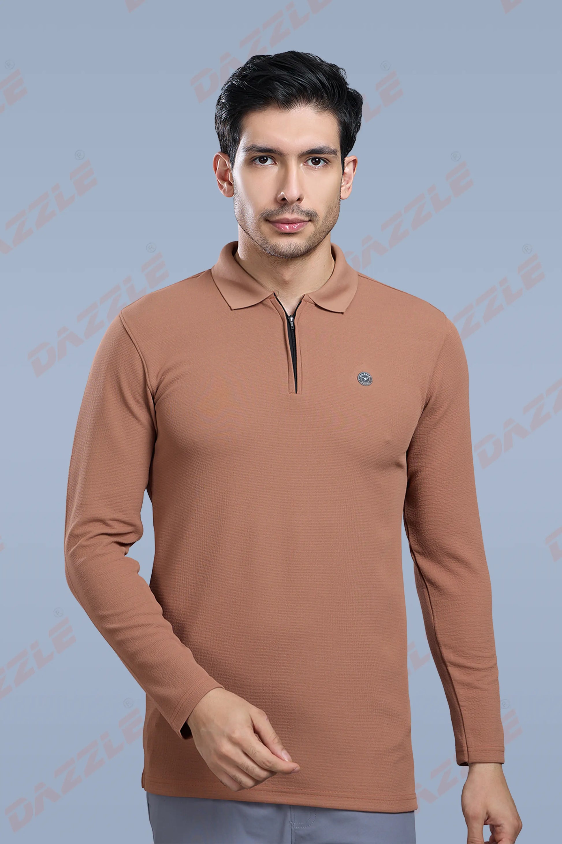 TANGY FULL SLEEVE TSHIRT - BROWN