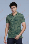 PRINTED MATTY T-SHIRT - ARMY GREEN