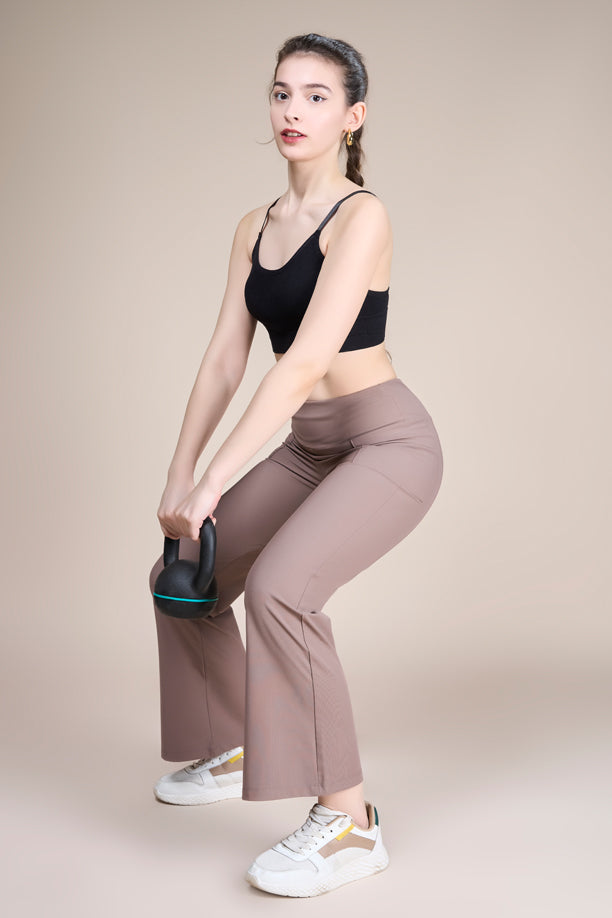 Women Stretch Flare Pants with QUADREX