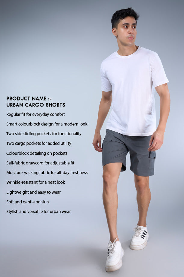 URBAN CARGO SHORTS | SMOKE GREY