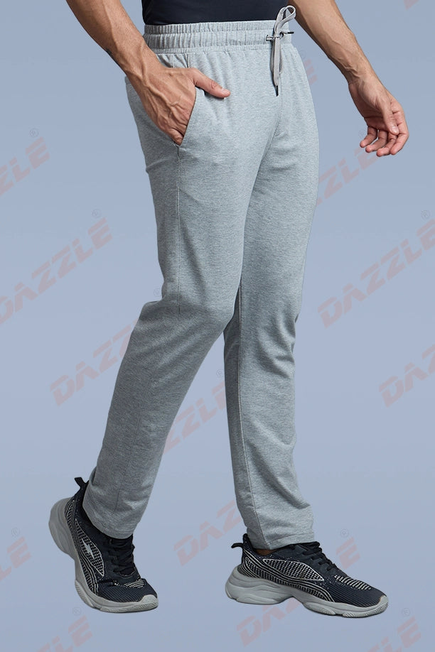 COTTON LYCRA TRACK - LIGHT GREY