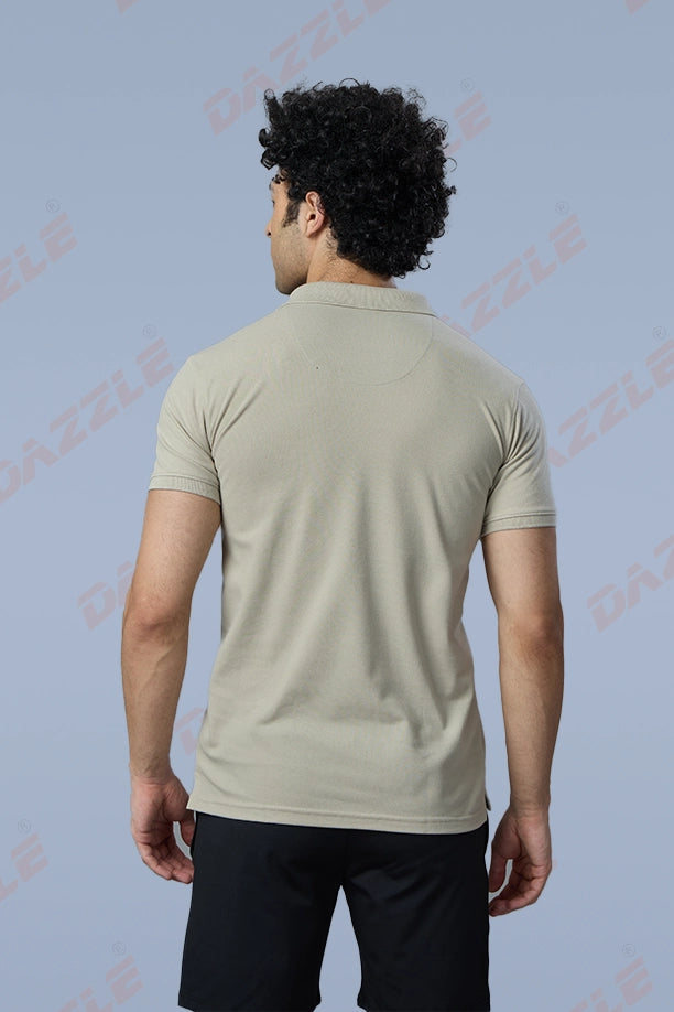 MATTY SLIM FIT T- SHIRT - LIGHT GREY