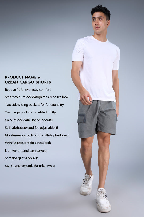 URBAN CARGO SHORTS | LAVA GREY