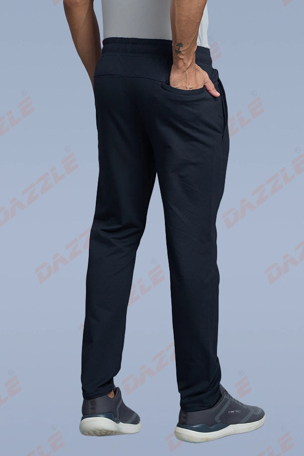 COTTON LYCRA TRACK - NAVY BLUE