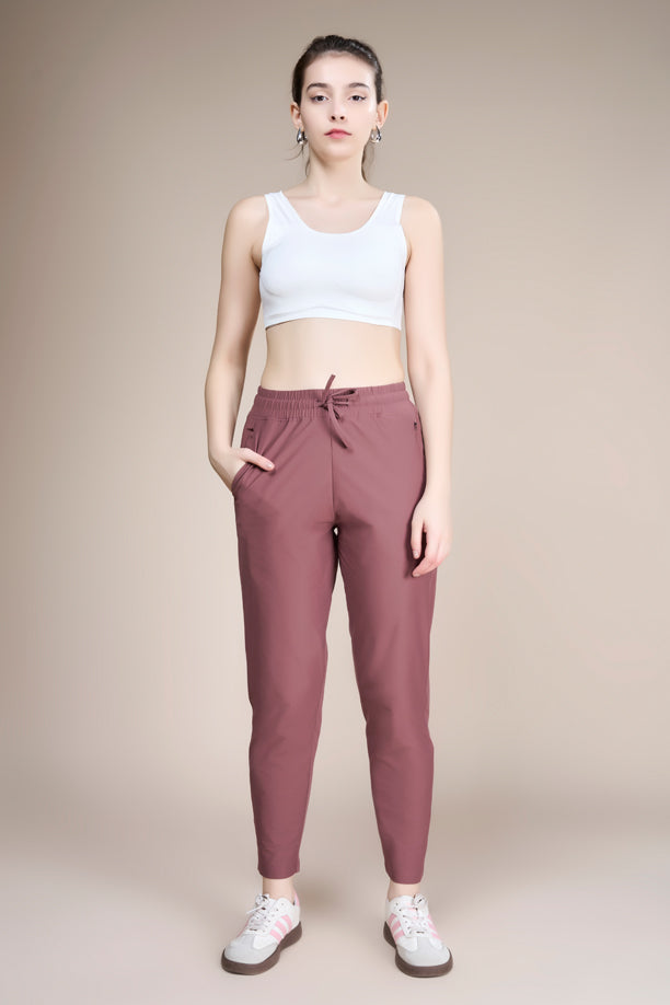 Women Solid Regular Fit Track Pants with COTEX