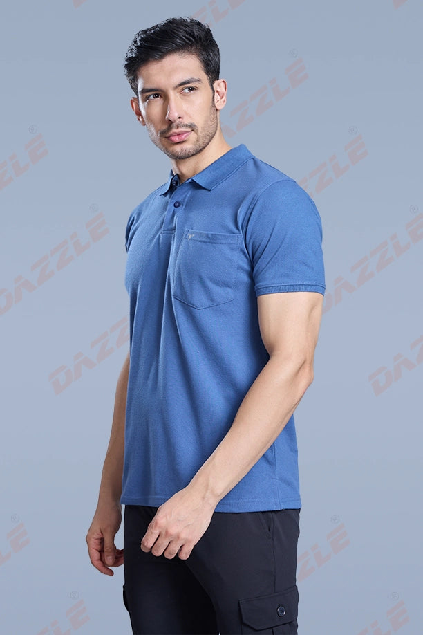 MATTY COMFORT T-SHIRT- BLUE GREY