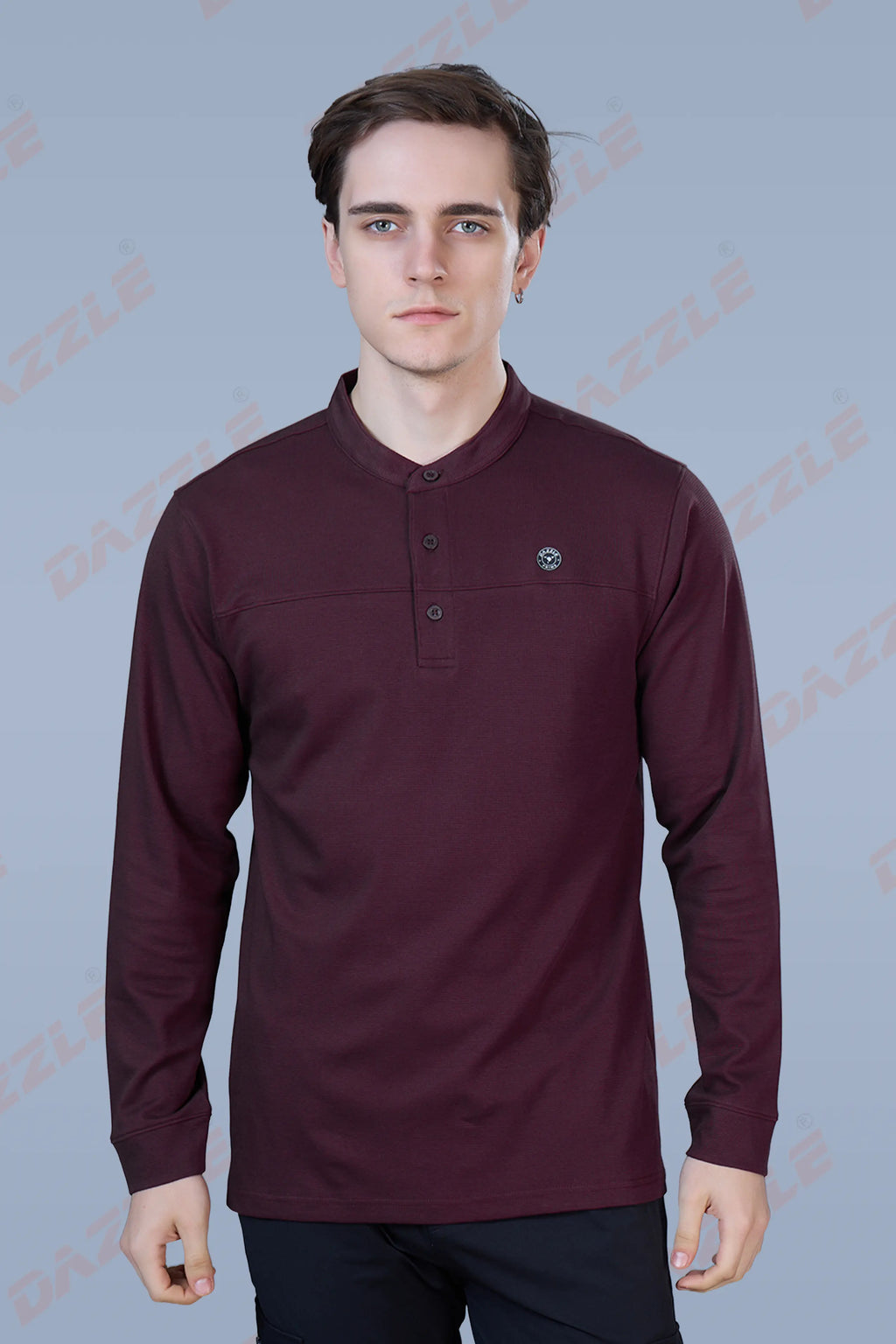 ATLAS FULL SLEEVES T-SHIRT - MAROON