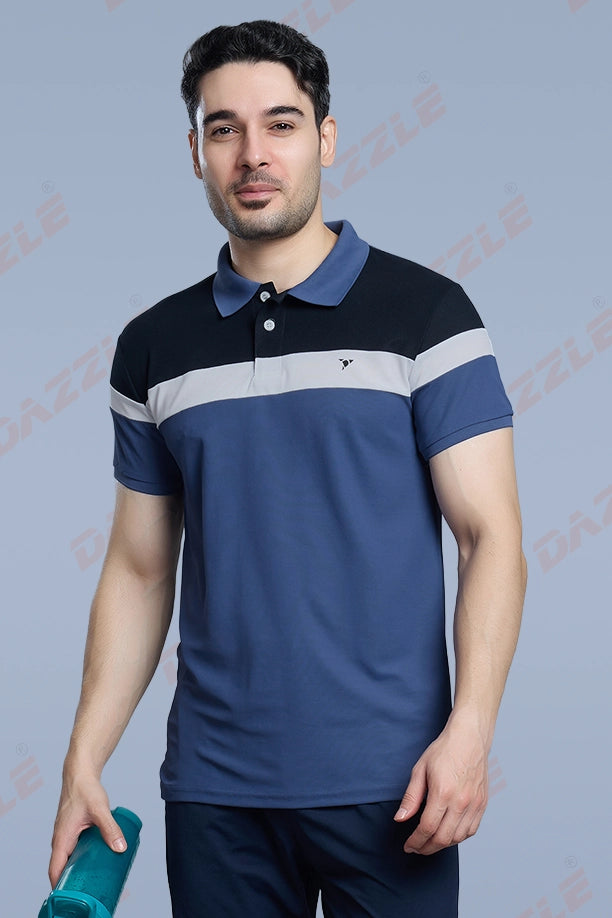 CRAZY MATTY TRENDY T-SHIRT - BLUEGREY
