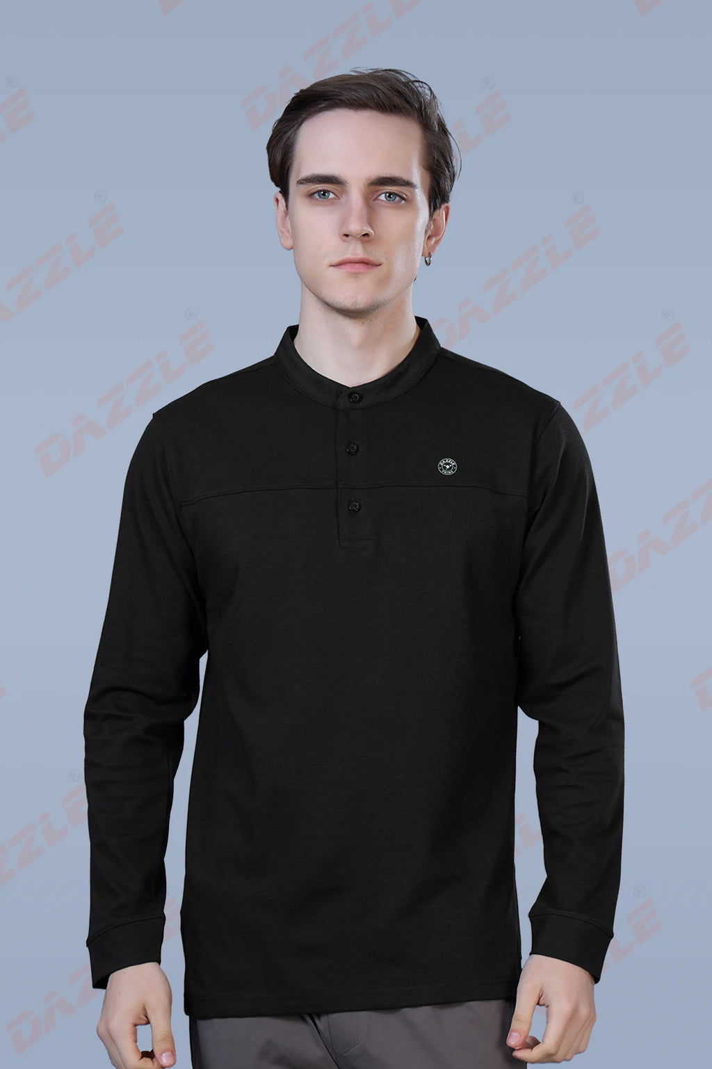 ATLAS FULL SLEEVES T-SHIRT - BLACK