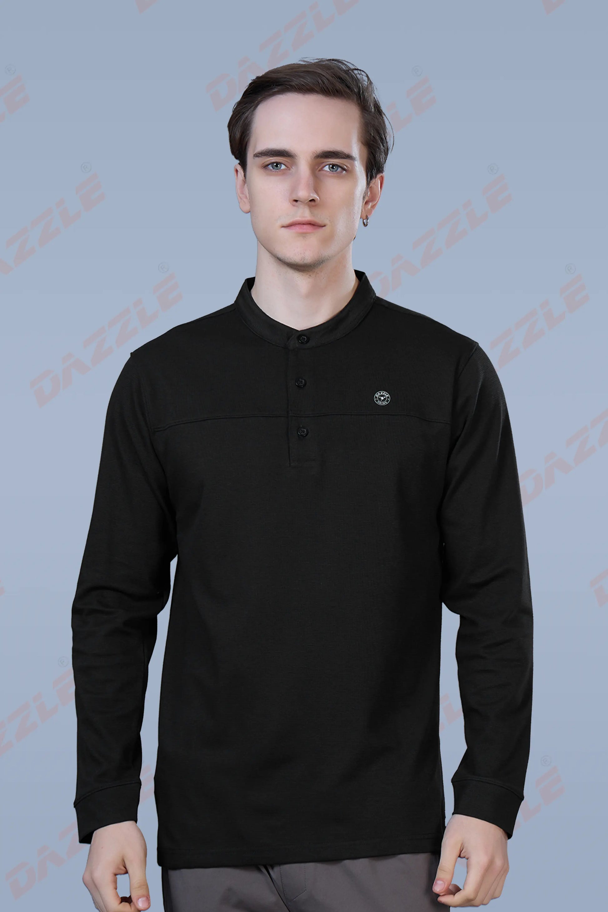 ATLAS FULL SLEEVES T-SHIRT - BLACK