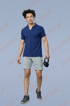 MATTY SLIM FIT T- SHIRT - INDIGO BLUE