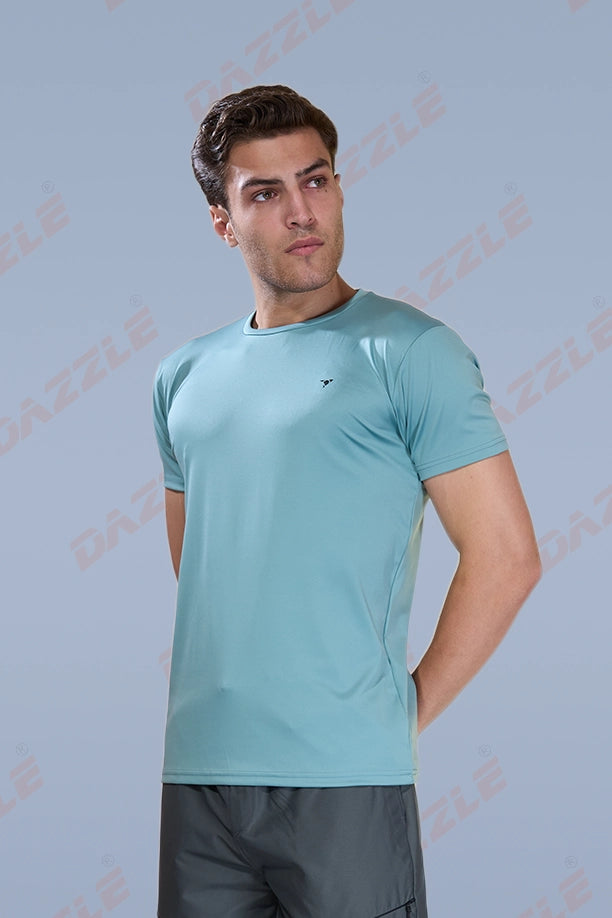 BUTTER LYCR R-NECK T-SHIRT - PISTA