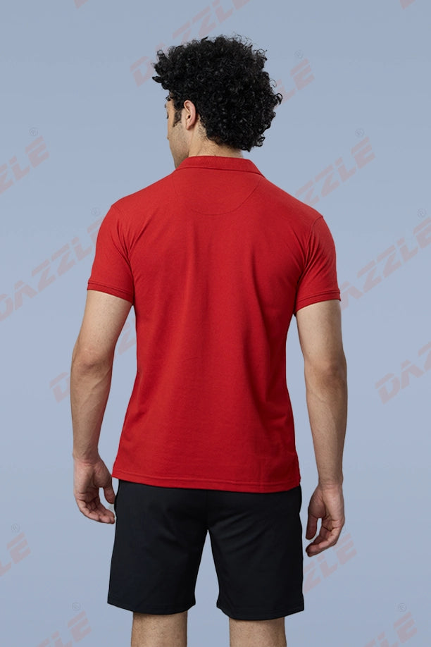 MATTY SLIM FIT T- SHIRT - BRICK RED