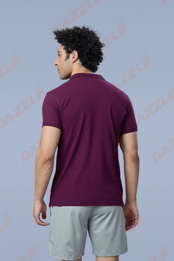 MATTY SLIM FIT T- SHIRT - ITALIAN PLUM