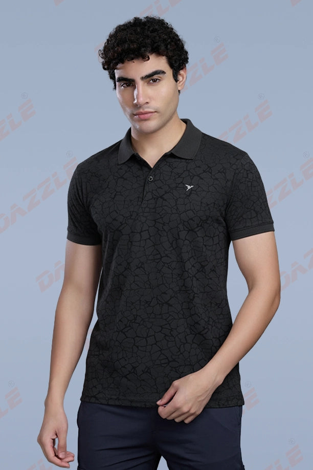 PRINTED MATTY T-SHIRT - DARK GREY