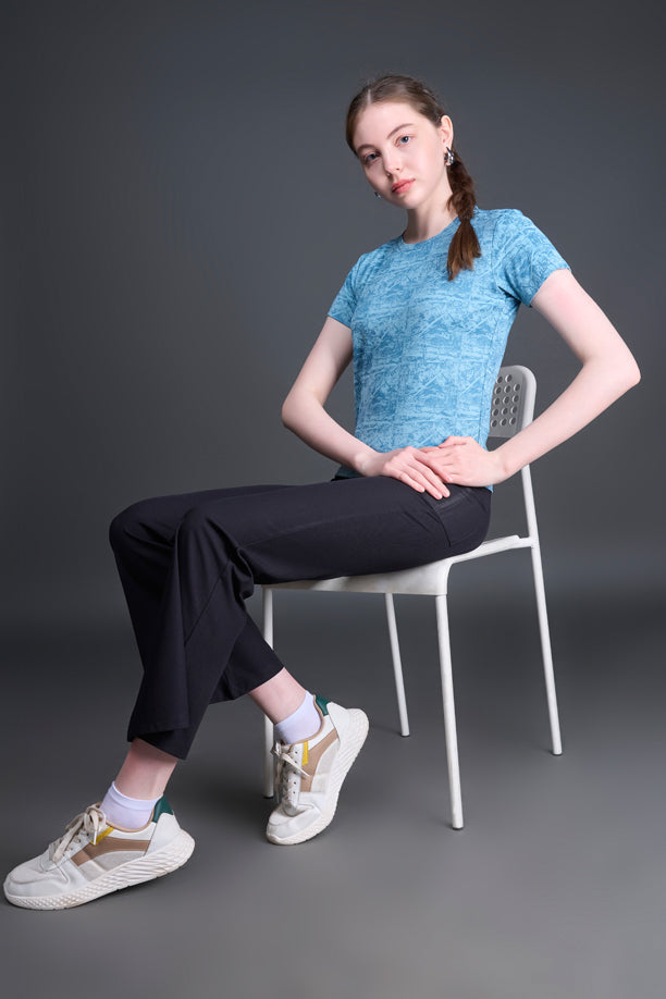 Women Slim Fit Sports T-shirt with COOLEX
