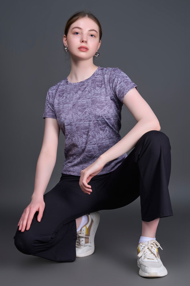Women Slim Fit Sports T-shirt with COOLEX