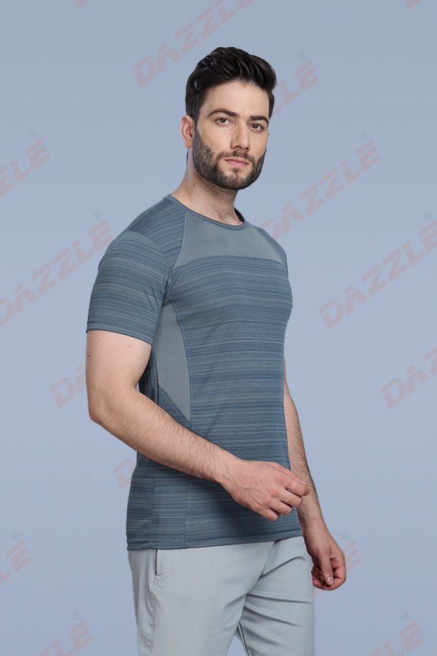 CRAZY FANCY ROUND NECK T-SHIRT -  DARK GREY