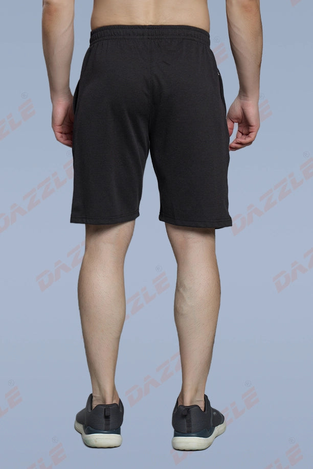 LONG SHORT PLAIN PC SPCL - MELANGE BLACK